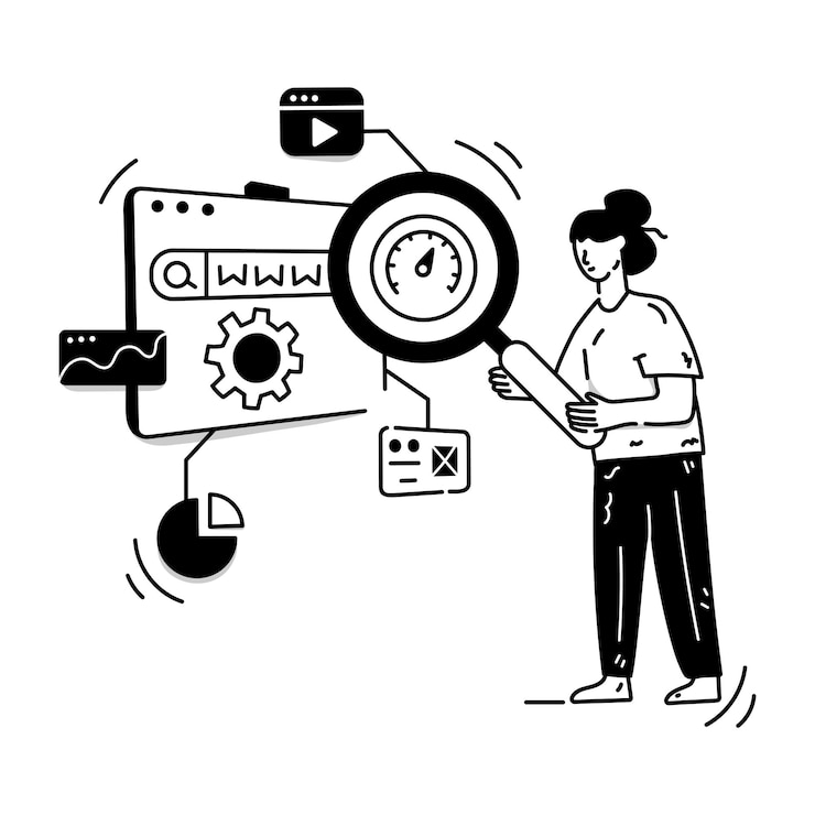 Vector download premium illustration of seo optimization