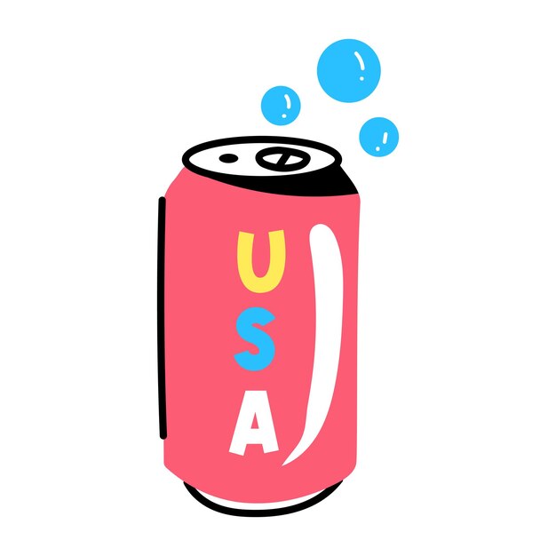 Vector download premium sticker of soda