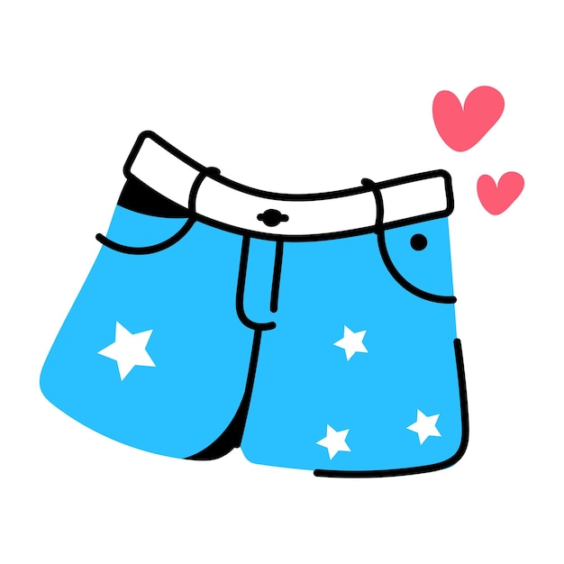 ショートパンツ、プレミアムデザインのステッカーをダウンロード