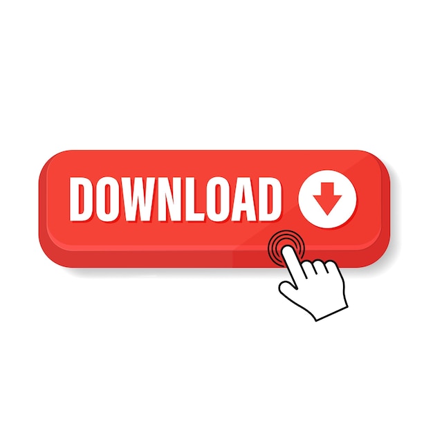 DOWNLOAD vector knop Verzameling van DOWNLOAD formuliersjablonen voor websites in platte stijl Vector illustratie