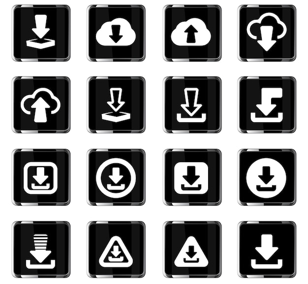 Download vectorpictogrammen voor het ontwerp van de gebruikersinterface