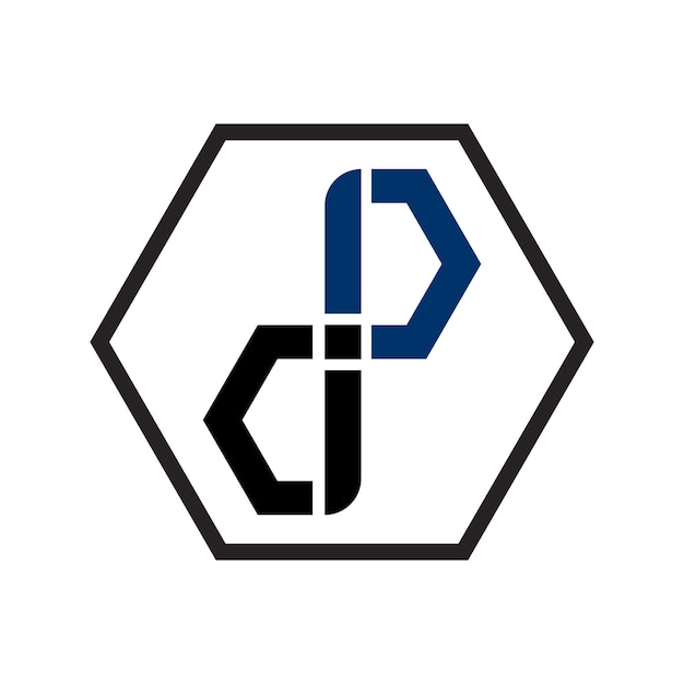 dP letter logo vector ontwerp symbool achtergrond