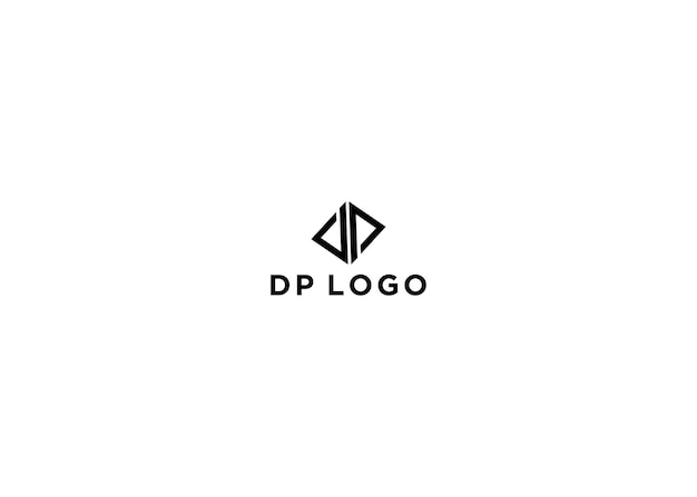 dp logo ontwerp vectorillustratie