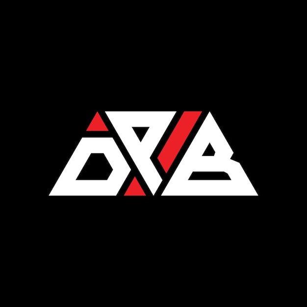 dpb triangle letter logo design with triangle shape dpb triangle logo design monogram dpb triangle vector logo template with red color dpb triangular logo simple elegant and luxurious logo dpb