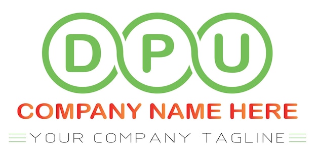 DPU Letter Logo Design