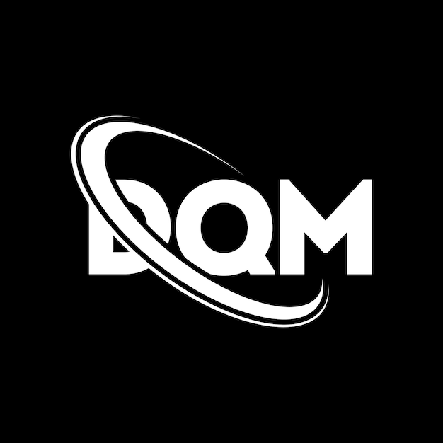 DQM логотип DQM буква DQM буквенный дизайн логотипа Инициалы логотипа DQM, связанный с кругом и заглавными буквами, логотип монограммы DQM типография для технологического бизнеса и бренда недвижимости