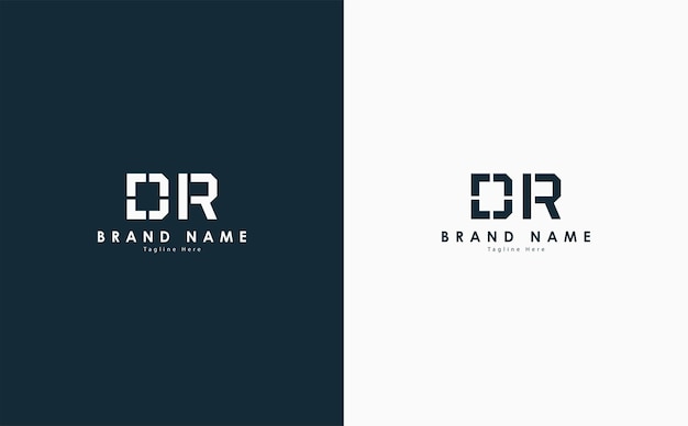 DR letters vector logo design