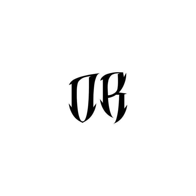 Вектор dr монограмма дизайн логотипа буква текст имя символ монохромный логотип алфавит характер простой логотип