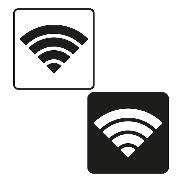 Draadloos pictogram set Vector illustratie EPS 10 Stock beeld