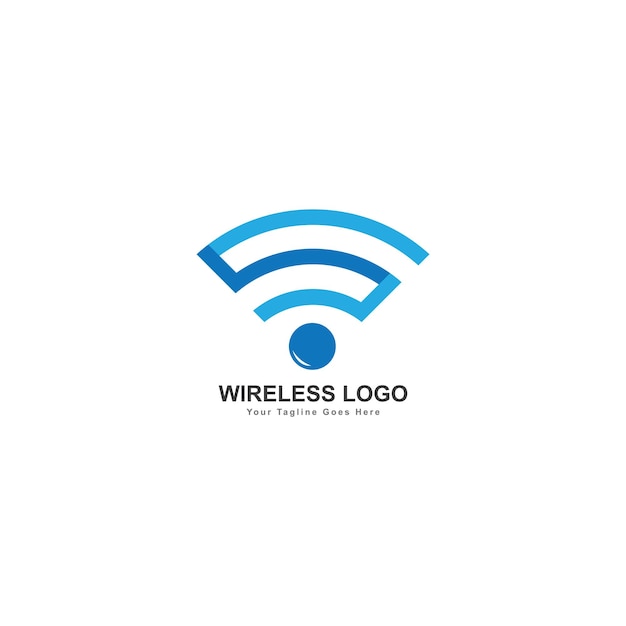 draadloos signaal logo ontwerpsjabloon wifi