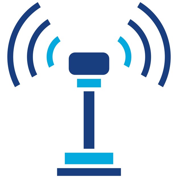 Draadloze icoon vector afbeelding Kan worden gebruikt voor Web Hosting