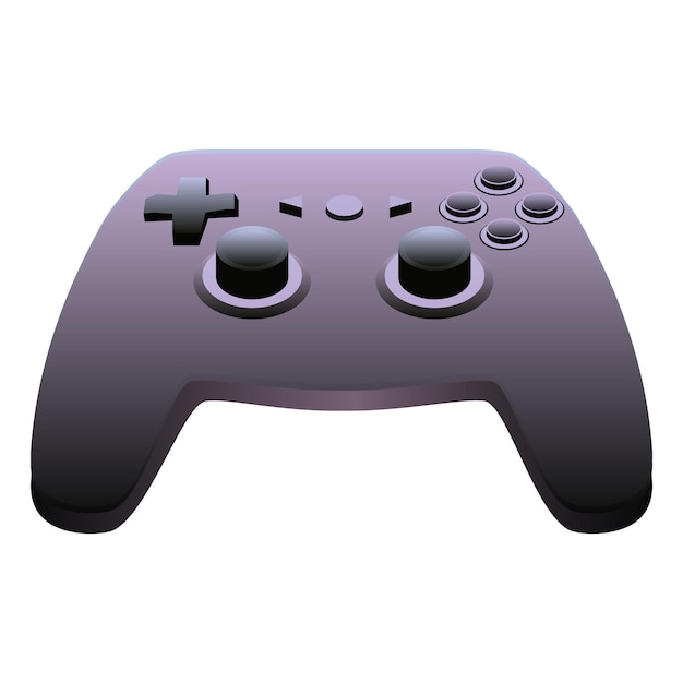 Draadloze joystick voor controle in videogames geïsoleerd op wit. Vector illustratie.
