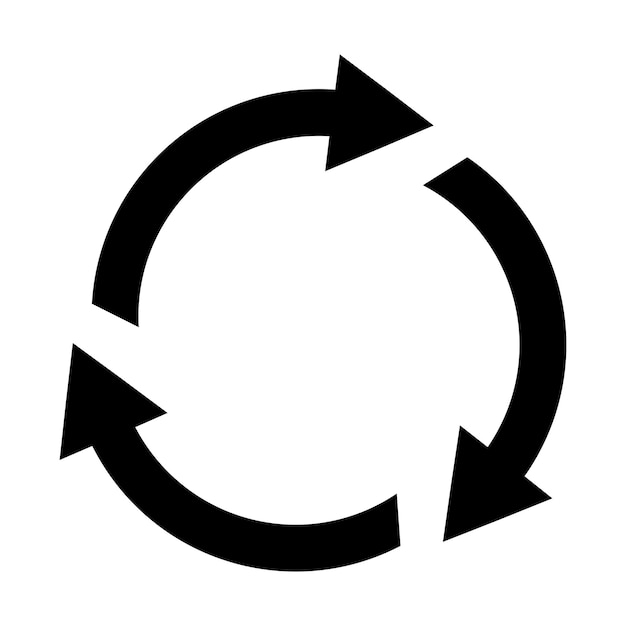draai pijl icoon ontwerp vector sjabloon