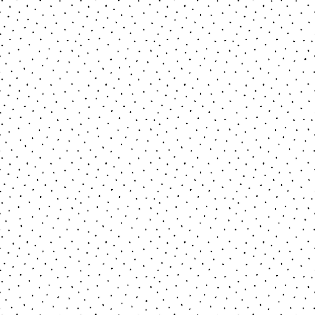 Draawing dotted pattern  seamless Black and white texture Retro memphis style fashion 8090s