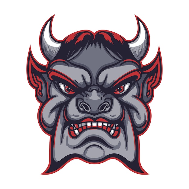 Dracula head mascot