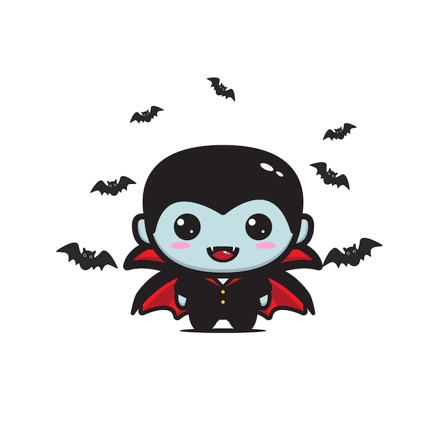 Mascotte dell'illustrazione di dracula