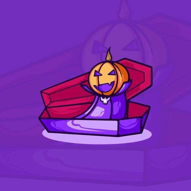 Dracula pumpkin character