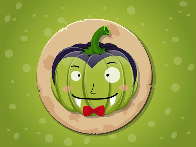 Vector dracula pumpkin icon vector,background