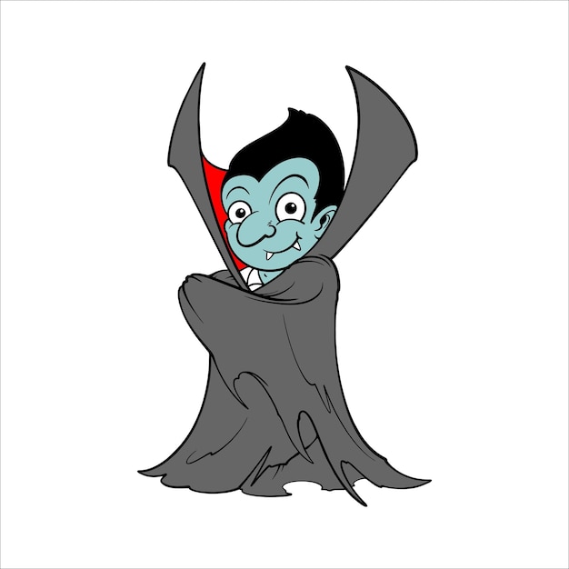 dracula tekenstijl cartoon