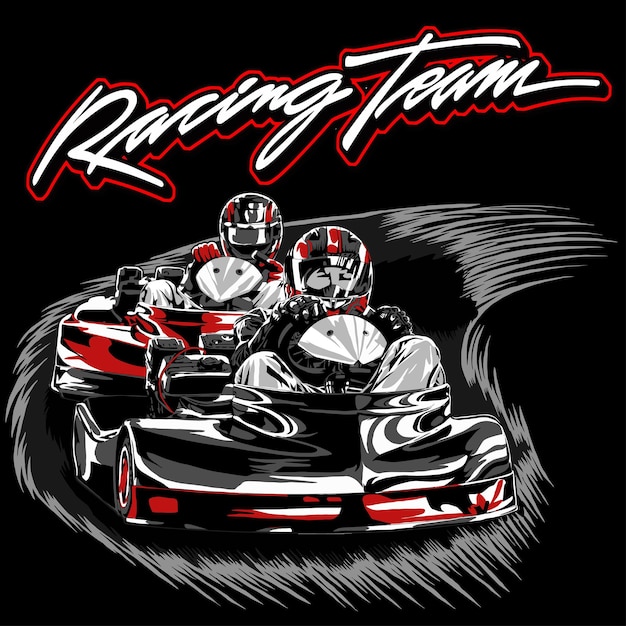 Drag racing motorcycle on black background for poster, t-shirt print, business element.