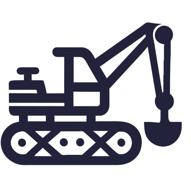 dragline excavator pictogram