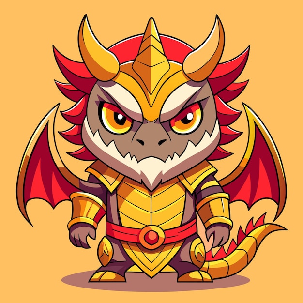 Dragon Angry Cute Style Big Eye Full Human