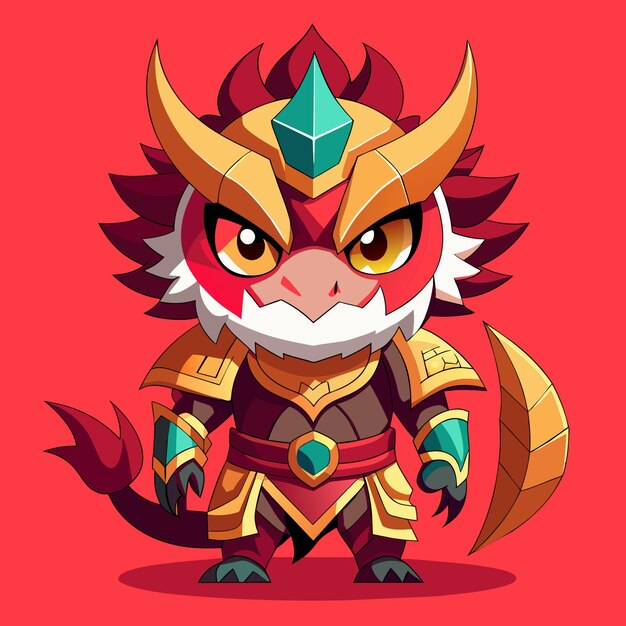 Dragon Angry Cute Style Big Eye Full Human