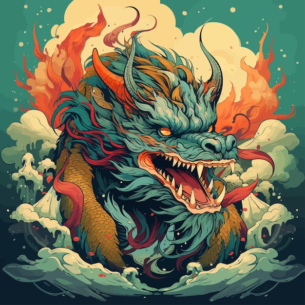 Dragon_artwork_Vector_Illustratie