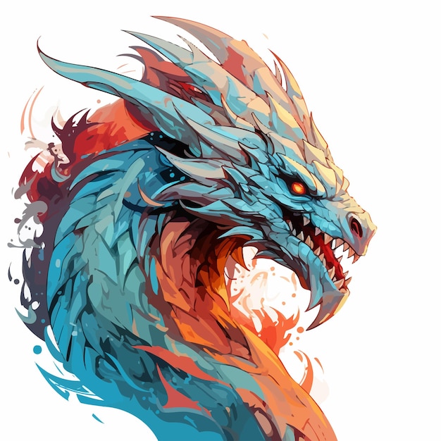 Vector dragon_artwork_vector_illustration