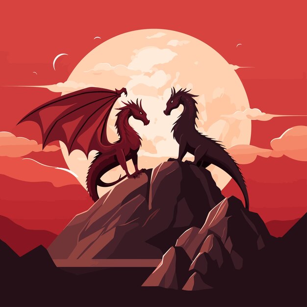 Vector dragon artwork