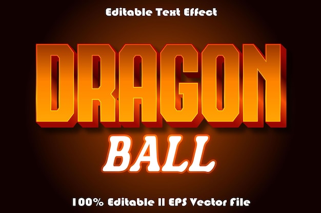 Dragon Ball Editable Text Effect