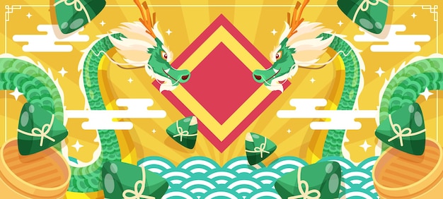 Dragon boat festival di sfondo