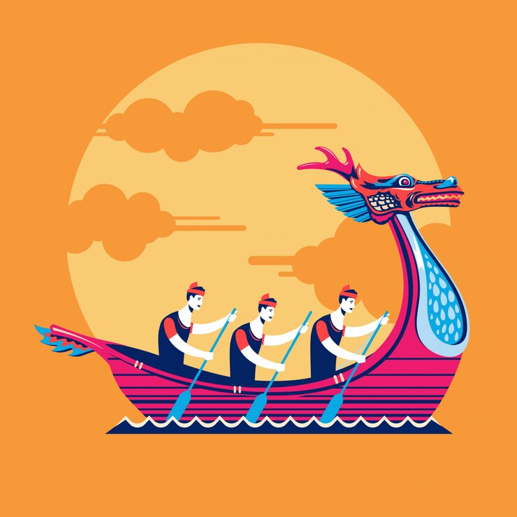  dragon boat festival illustration