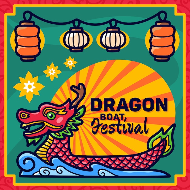 Poster del dragon boat festival