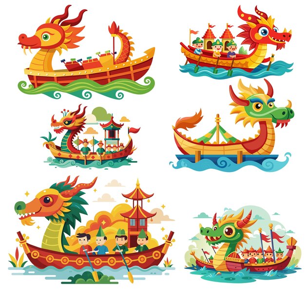 Vector dragon boat festival