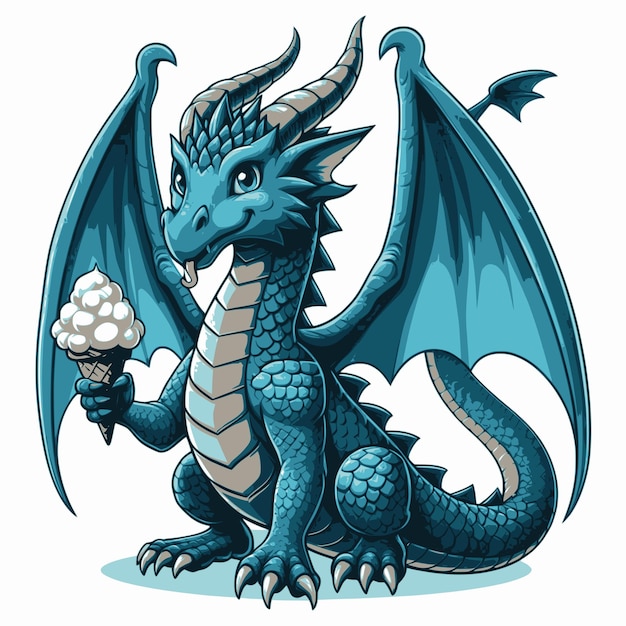 dragon cartoon on transparent background