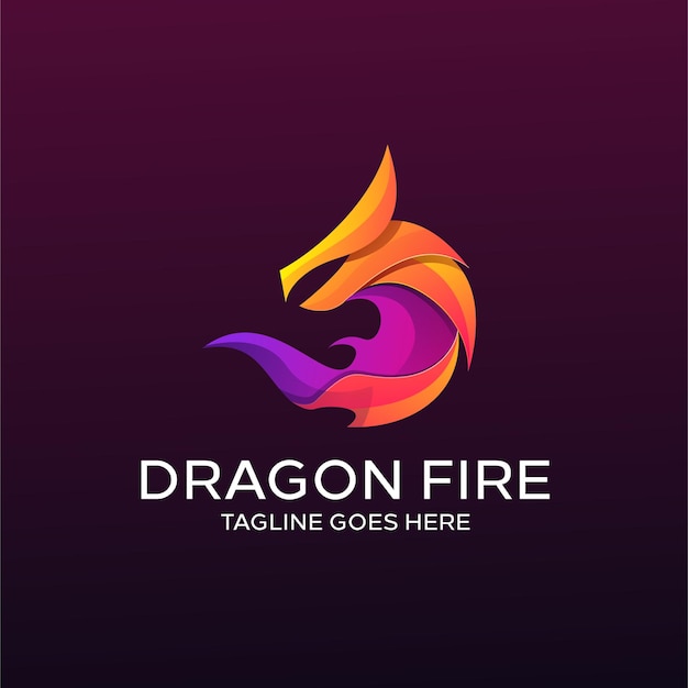 Logo colorato del drago