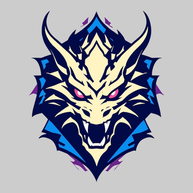 dragon devil vector art for tshirt