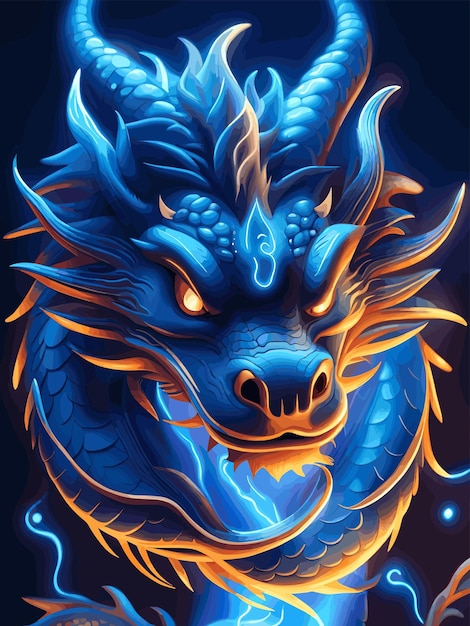 Vector dragon drawing cartoon artwork vector