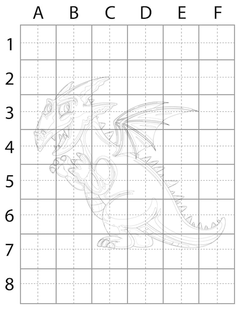 Dragon Drawing Page, How to Draw Dragons, Learn to Draw Dragons for Kids, Dragons Black and White, D