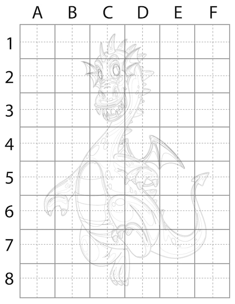 Dragon Drawing Page, How to Draw Dragons, Learn to Draw Dragons for Kids, Dragons Black and White, D