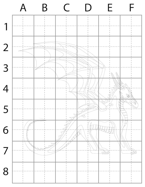 Dragon Drawing Page, How to Draw Dragons, Learn to Draw Dragons for Kids, Dragons Black and White, D