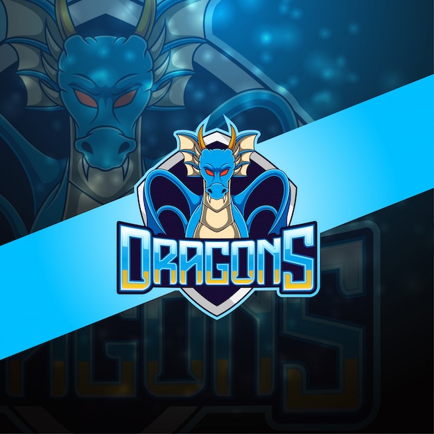 Логотип талисмана dragon esport