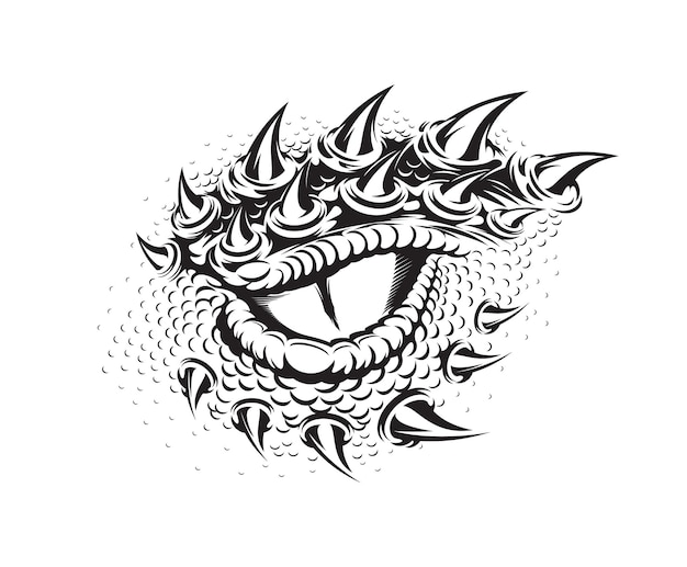 Dragon eye tattoo dinosaurus slang of krokodil