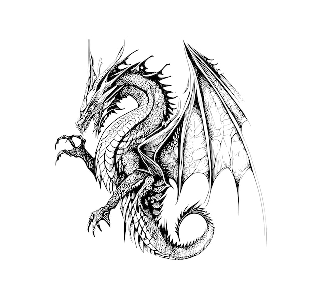 Dragon Sketch Images - Free Download on Freepik