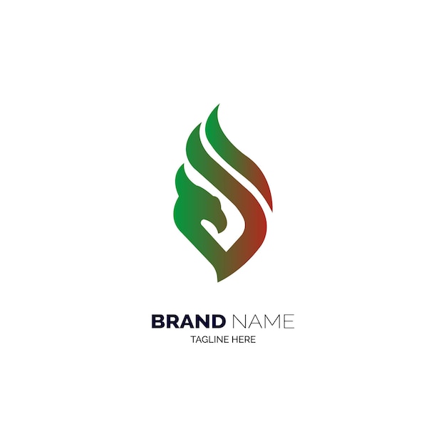 dragon fire logo ontwerpsjabloon voor merk of bedrijf en andere