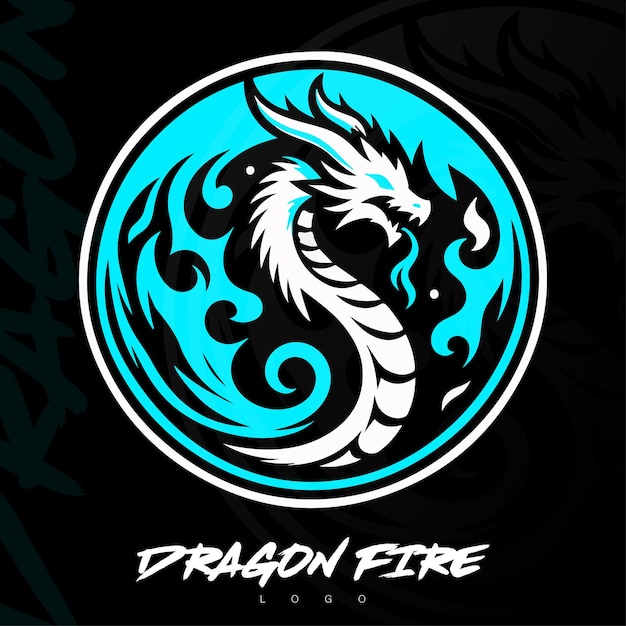 Vector dragon fire