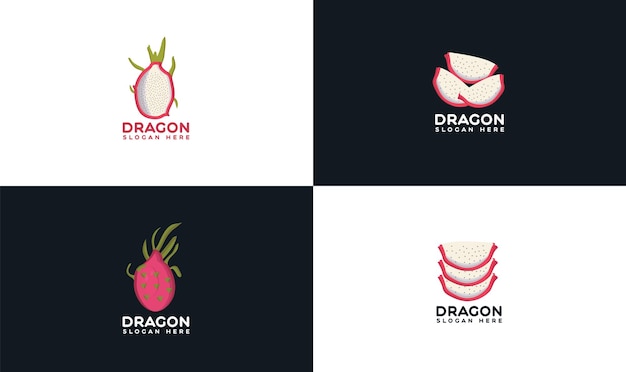 Dragon fruit logo design