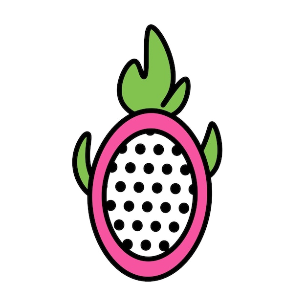 Dragon Fruit vector simple icon