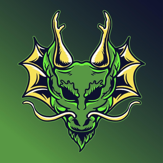 Dragon gaming-logo sjabloon